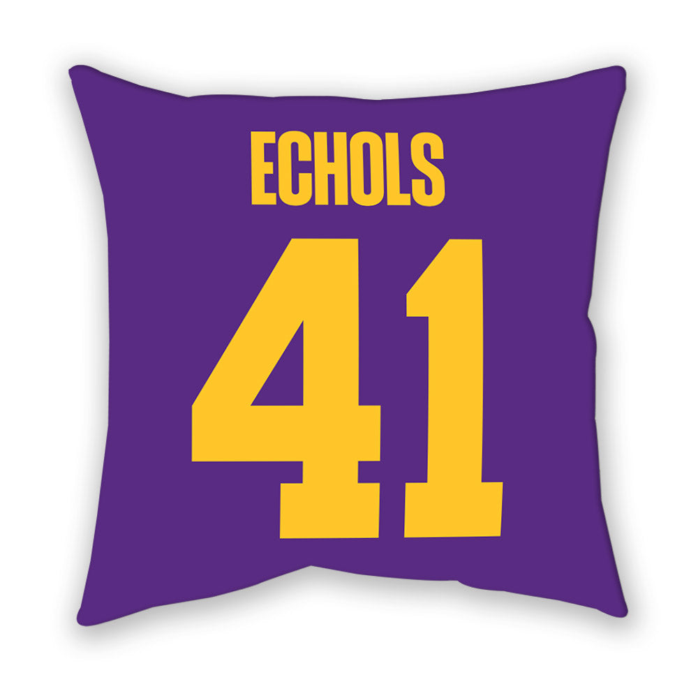 LSU - NCAA Football : Justin Echols - Graphic Pillow-1