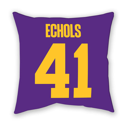 LSU - NCAA Football : Justin Echols - Graphic Pillow-1