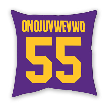 LSU - NCAA Women's Track & Field : Ella Onojuvwevwo - Graphic Pillow-1