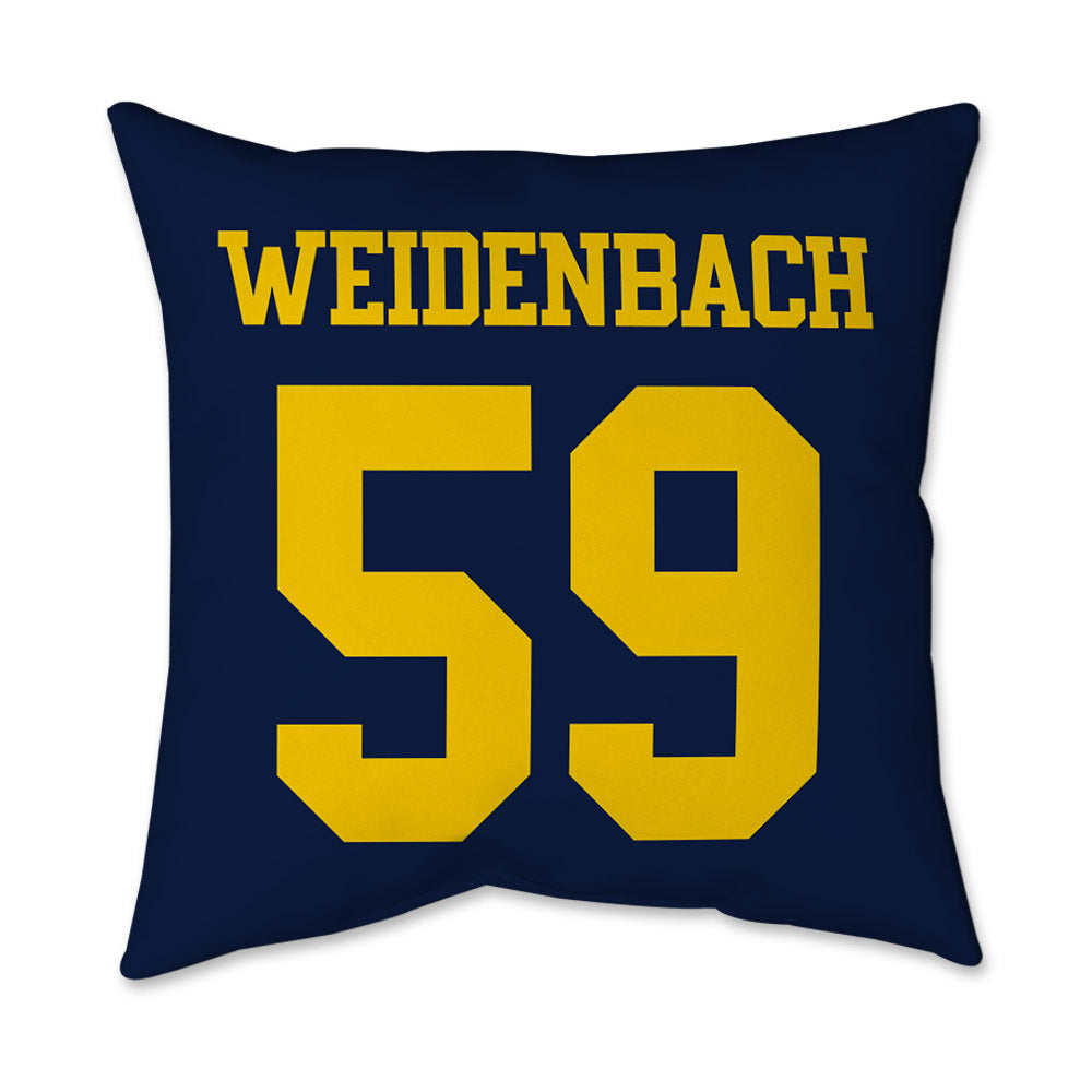 Michigan - NCAA Football : John Weidenbach - Graphic Pillow 16x16-1