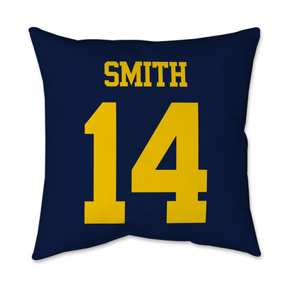 Michigan - NCAA Women's Lacrosse : Jill Smith - Graphic Pillow 16x16-1