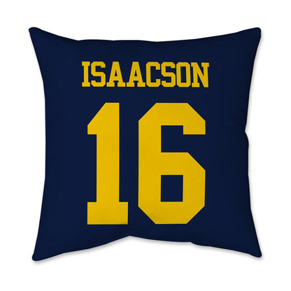 Michigan - NCAA Women's Lacrosse : Kassidy Isaacson - Graphic Pillow 16x16-1