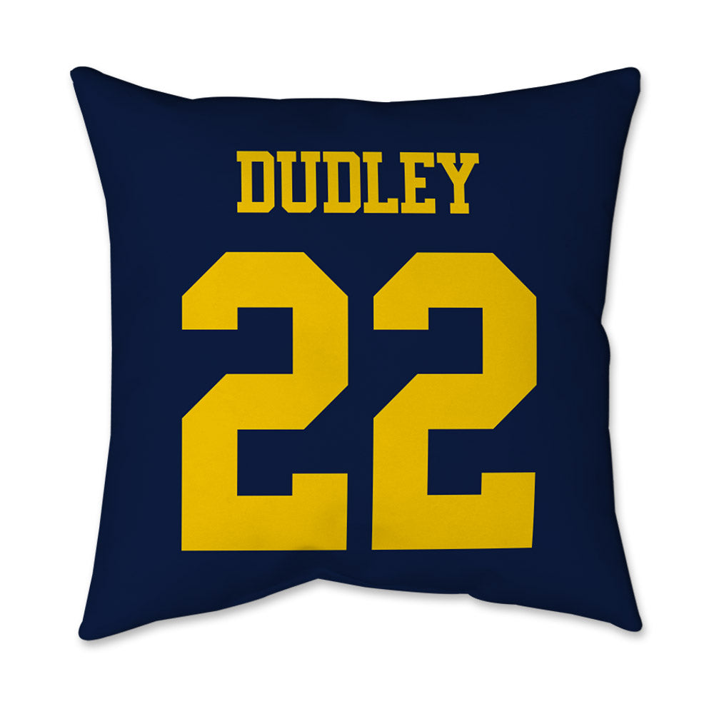 Michigan - NCAA Women's Basketball : Kendall Dudley - Graphic Pillow 16x16-1