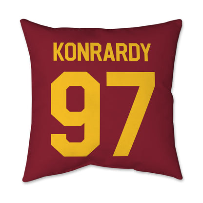 Iowa State - NCAA Football : Kyle Konrardy - Graphic Pillow 16x16-1