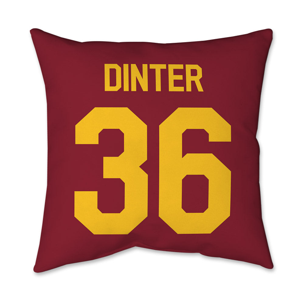 Iowa State - NCAA Football : Carson Dinter - Graphic Pillow 16x16-1