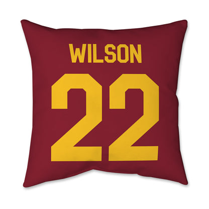 Iowa State - NCAA Women's Basketball : Reagan Wilson - Graphic Pillow 16x16-1