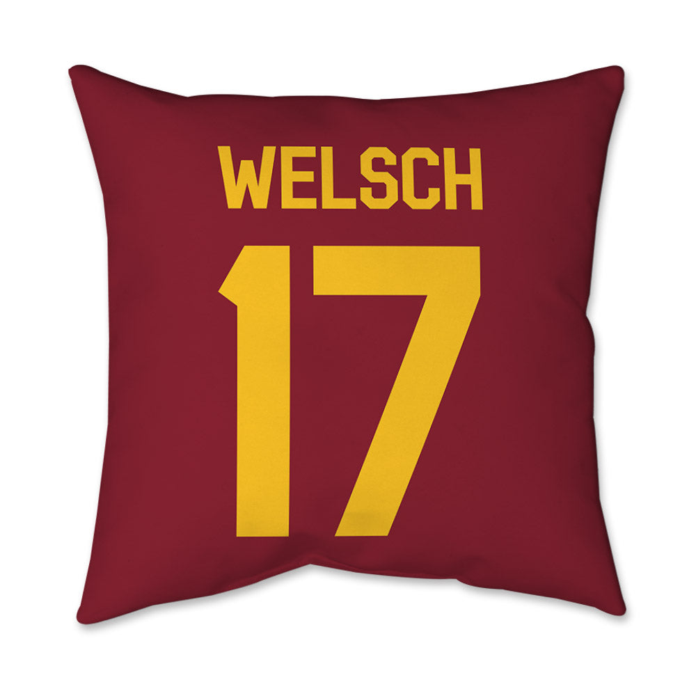 Iowa State - NCAA Football : Connor Welsch - Graphic Pillow 16x16-1
