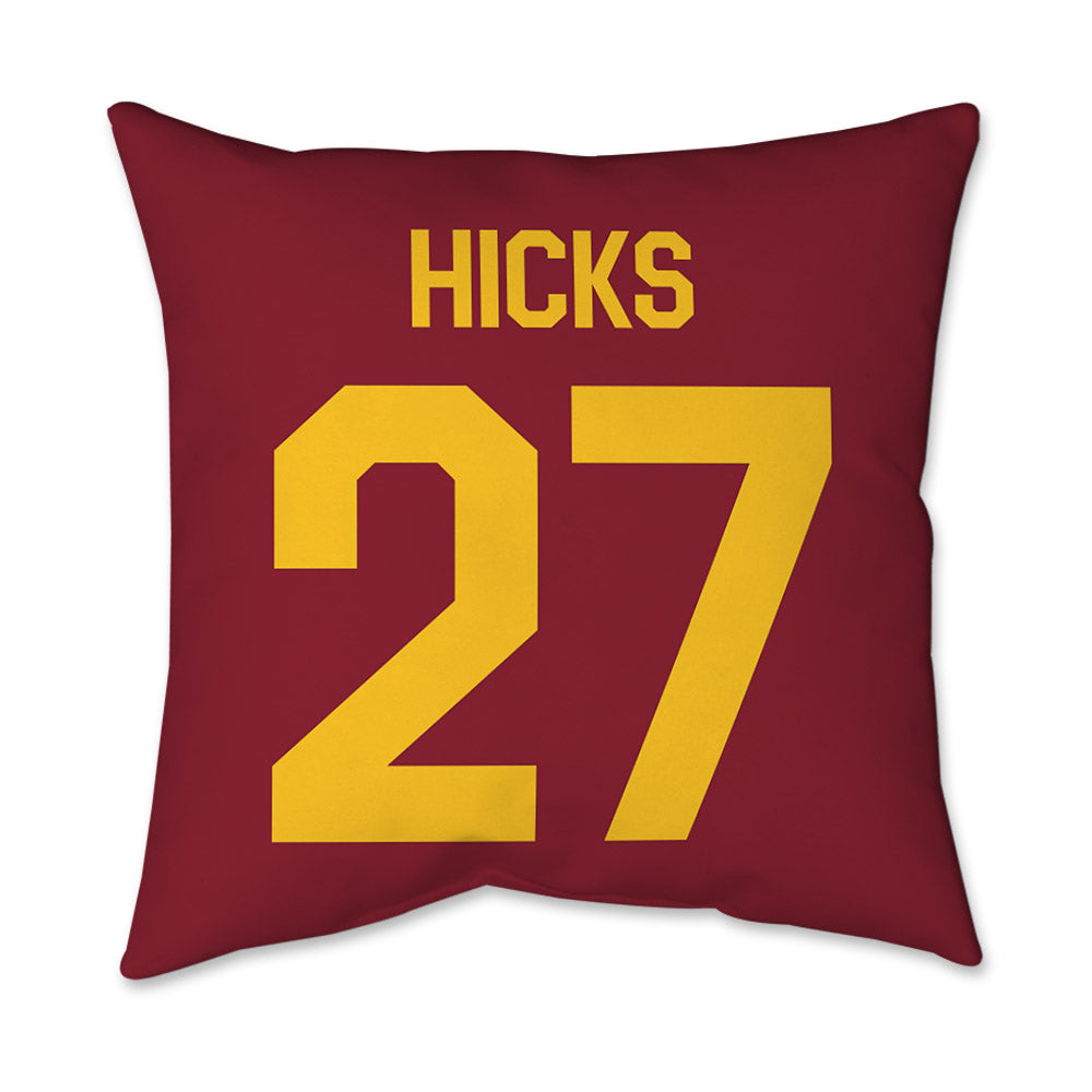 Iowa State - NCAA Football : LaMarcus Hicks - Graphic Pillow 16x16-1