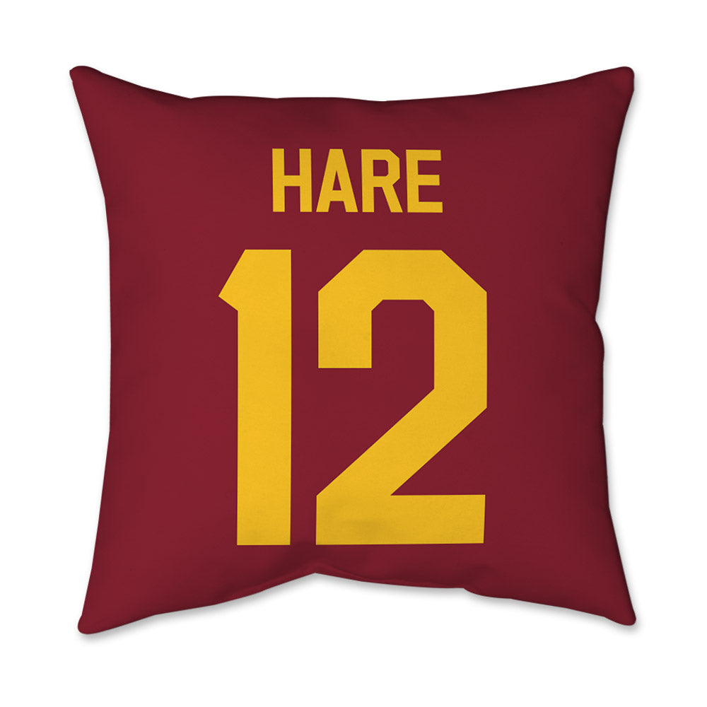 Iowa State - NCAA Women's Basketball : Kenzie Hare - Graphic Pillow 16x16-1