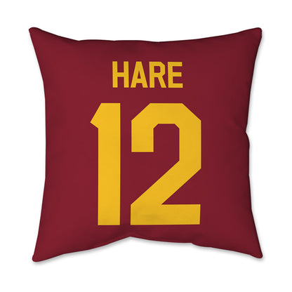 Iowa State - NCAA Women's Basketball : Kenzie Hare - Graphic Pillow 16x16-1