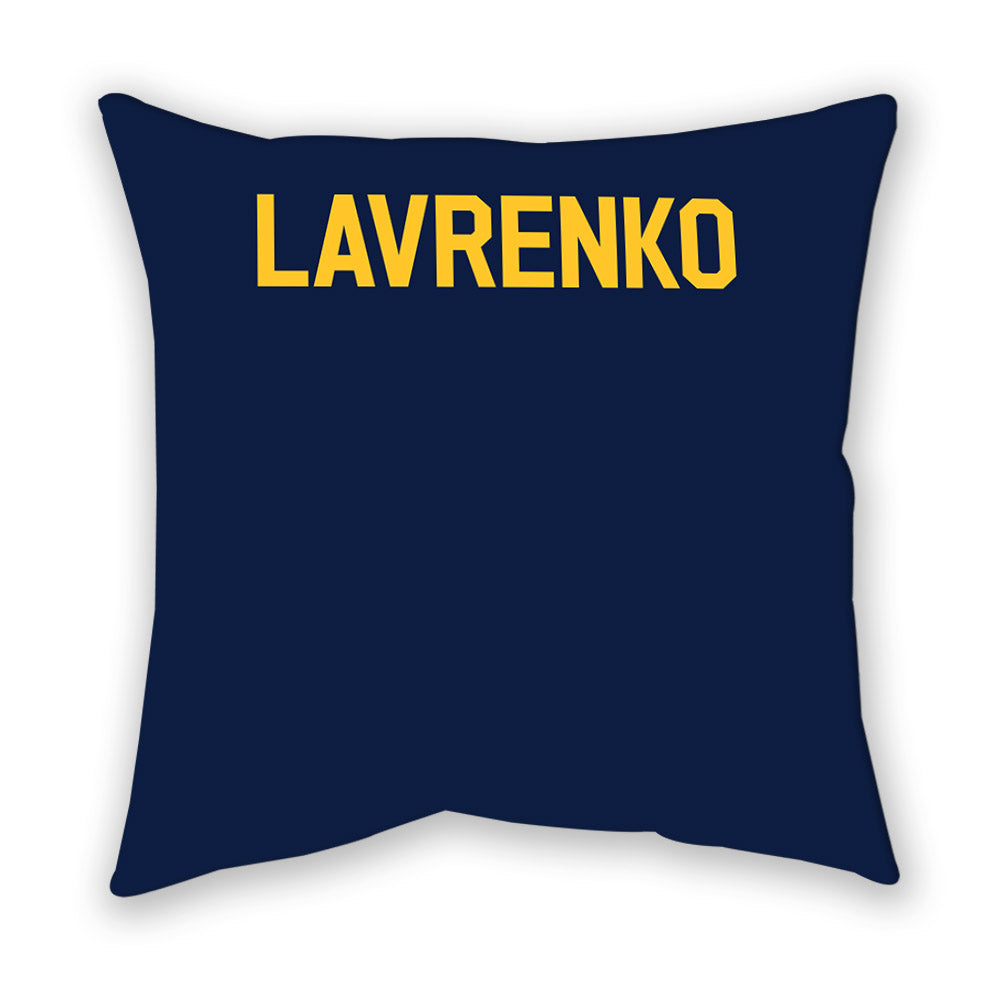 UC Berkeley - NCAA Men's Swimming & Diving : Dar Lavrenko - Graphic Pillow-1