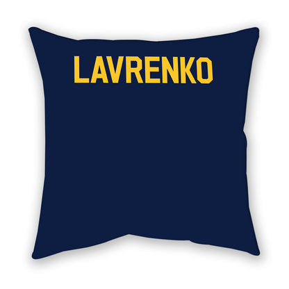 UC Berkeley - NCAA Men's Swimming & Diving : Dar Lavrenko - Graphic Pillow-1