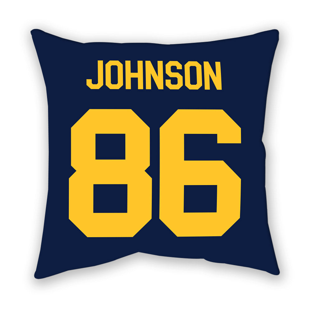 UC Berkeley - NCAA Football : Jeffrey Johnson - Graphic Pillow-1