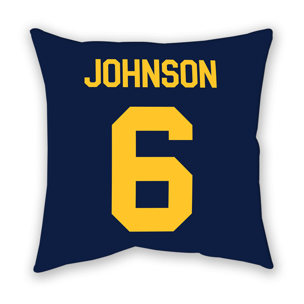 UC Berkeley - NCAA Softball : D'Auna Johnson - Graphic Pillow-1