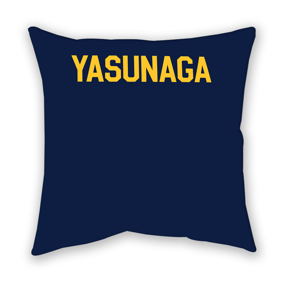 UC Berkeley - NCAA Men's Gymnastics : Tucker Yasunaga - Graphic Pillow-1