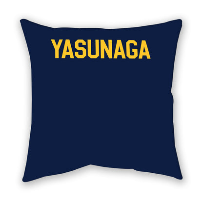 UC Berkeley - NCAA Men's Gymnastics : Tucker Yasunaga - Graphic Pillow-1