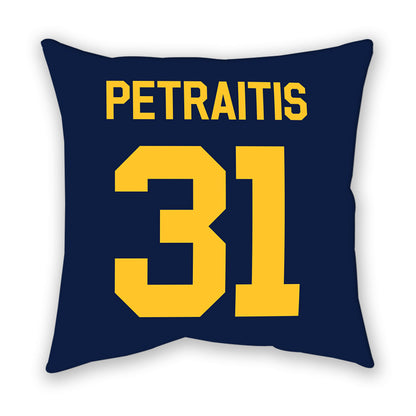 UC Berkeley - NCAA Men's Basketball : Rytis Petraitis - Graphic Pillow-1