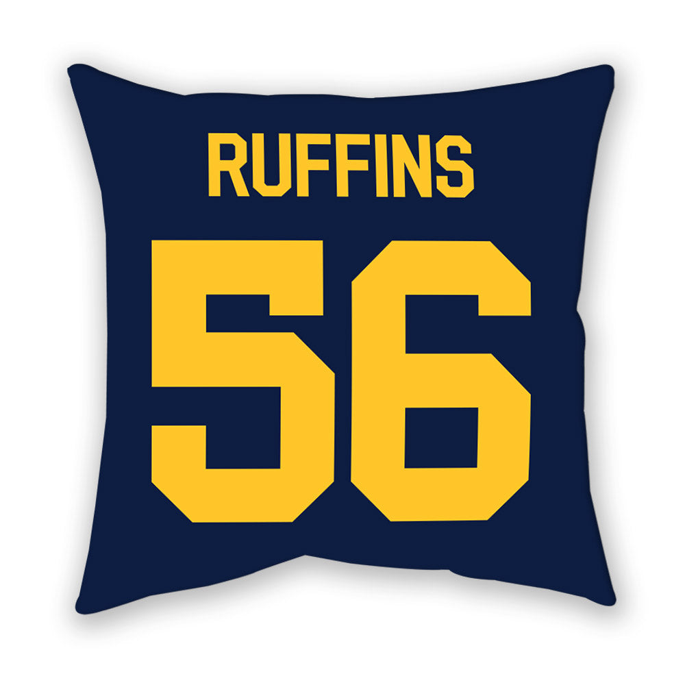 UC Berkeley - NCAA Football : Tyson Ruffins - Graphic Pillow-1