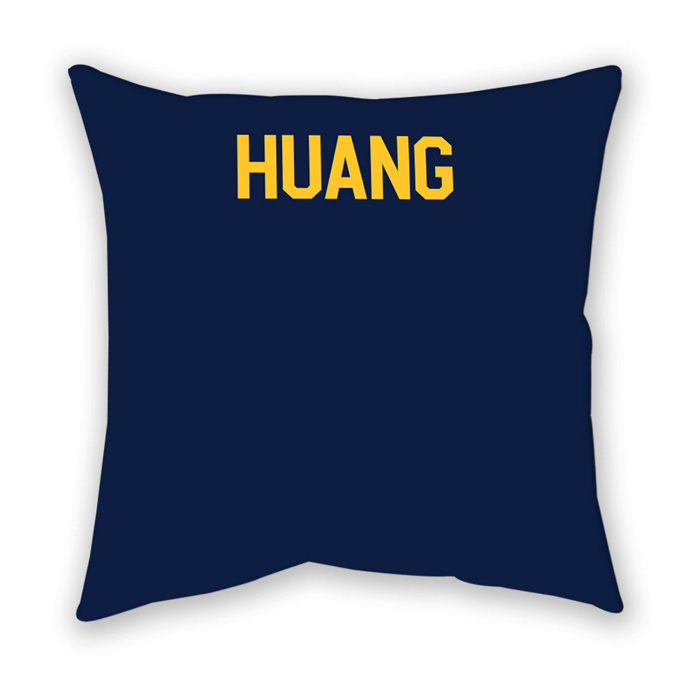 UC Berkeley - NCAA Men's Swimming & Diving : Edward Huang - Graphic Pillow-1