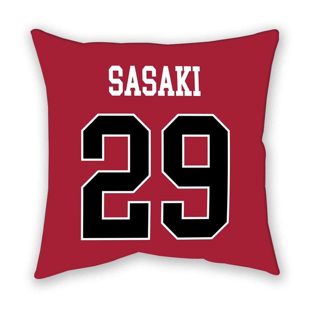 Stanford - NCAA Men's Soccer : Takashi Sasaki - Pillow-1
