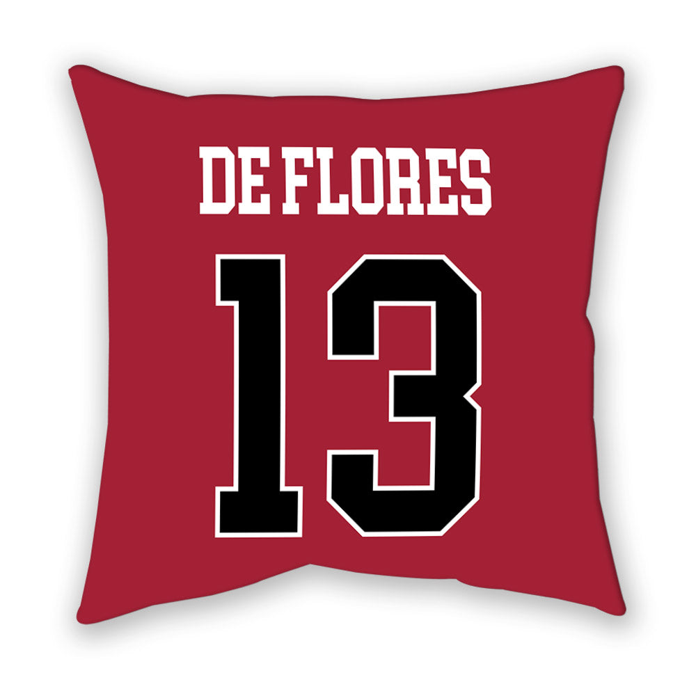 Stanford - NCAA Men's Soccer : Shane de Flores - Pillow-1