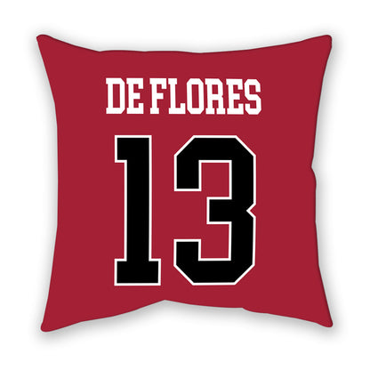 Stanford - NCAA Men's Soccer : Shane de Flores - Pillow-1