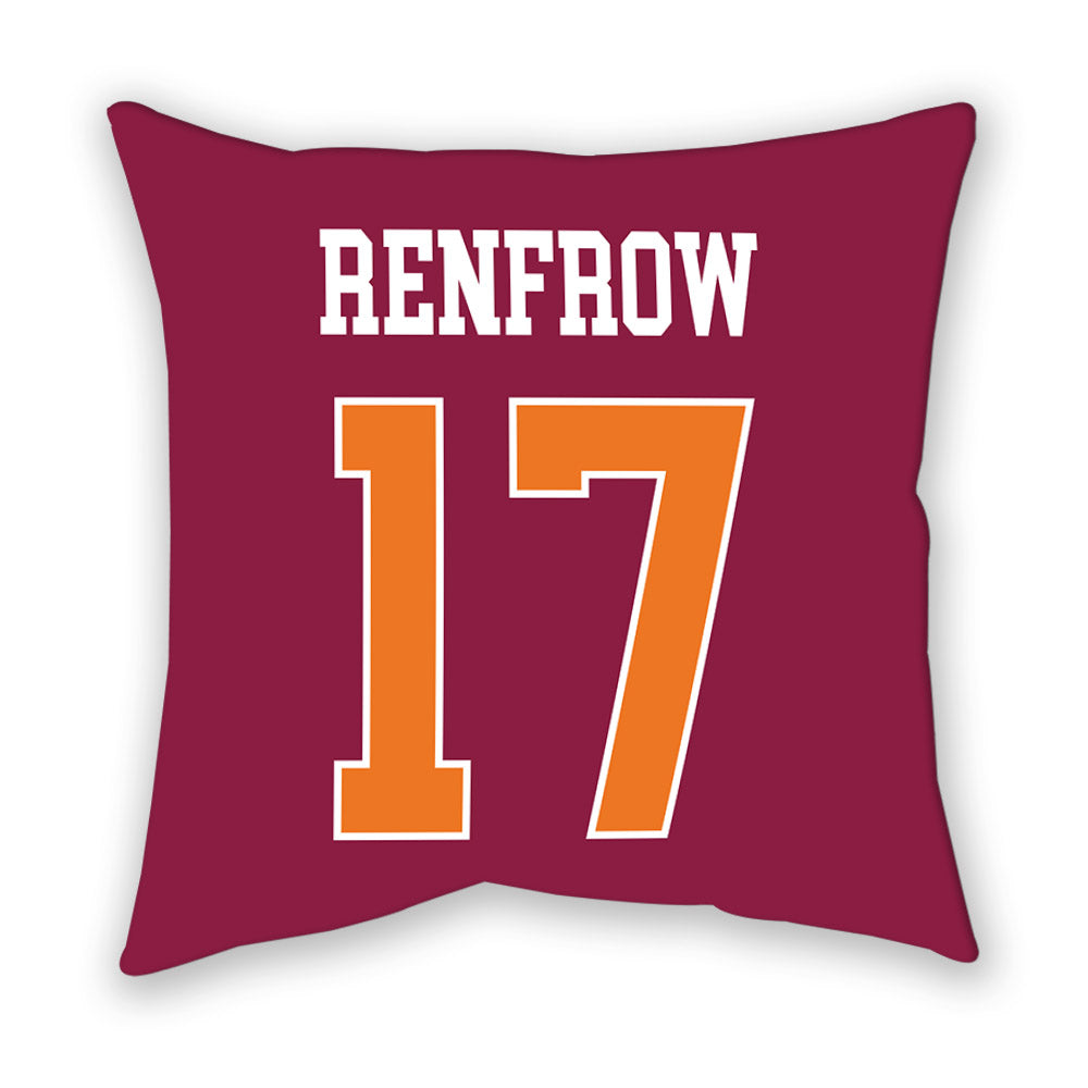 Virginia Tech - NCAA Baseball : Brett Renfrow - Pillow-1