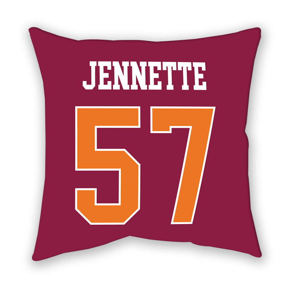 Virginia Tech - NCAA Football : James Jennette - Pillow-1