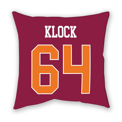 Virginia Tech - NCAA Football : Elijah Klock - Pillow-1