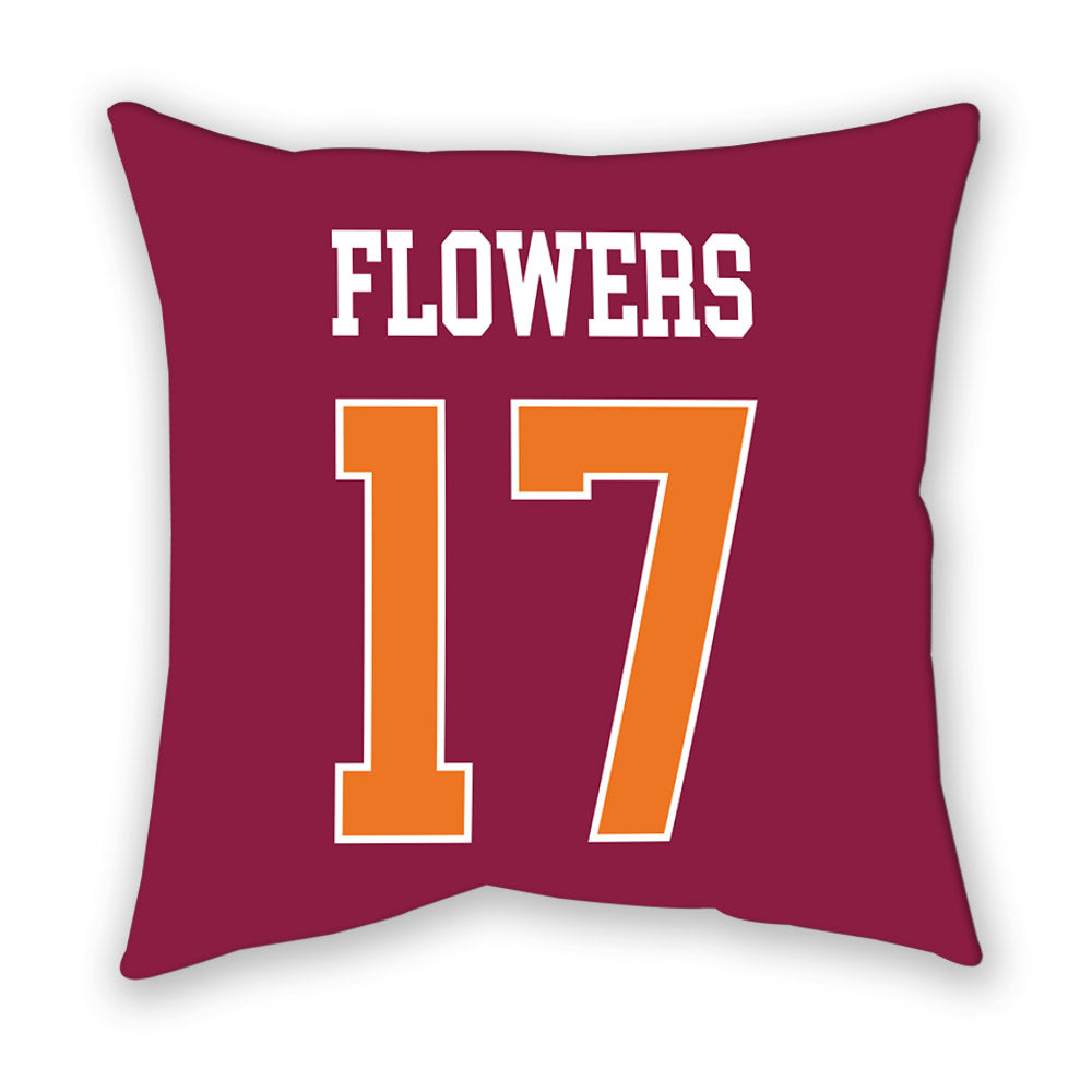 Virginia Tech - NCAA Football : Tyson Flowers - Pillow-1
