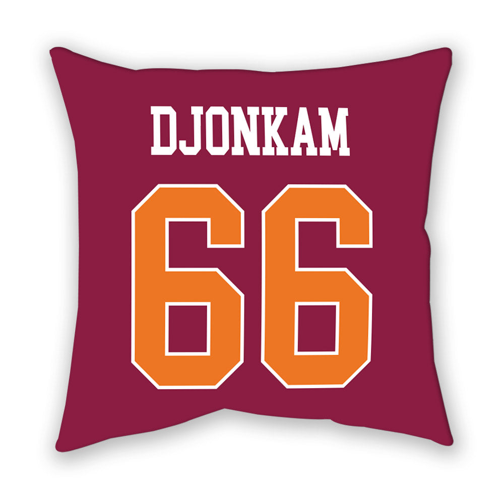 Virginia Tech - NCAA Football : James Djonkam - Pillow-1