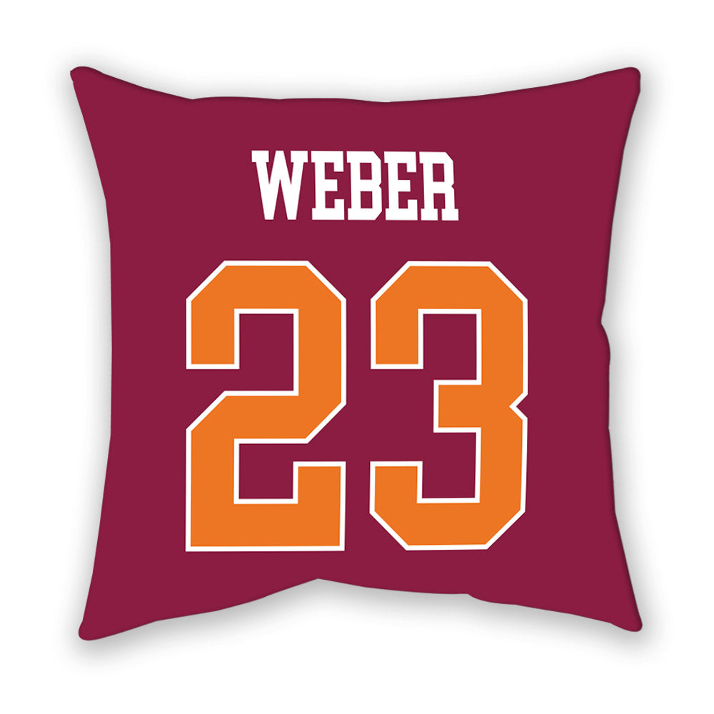 Virginia Tech - NCAA Baseball : Ben Weber - Pillow-1