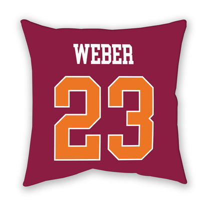 Virginia Tech - NCAA Baseball : Ben Weber - Pillow-1