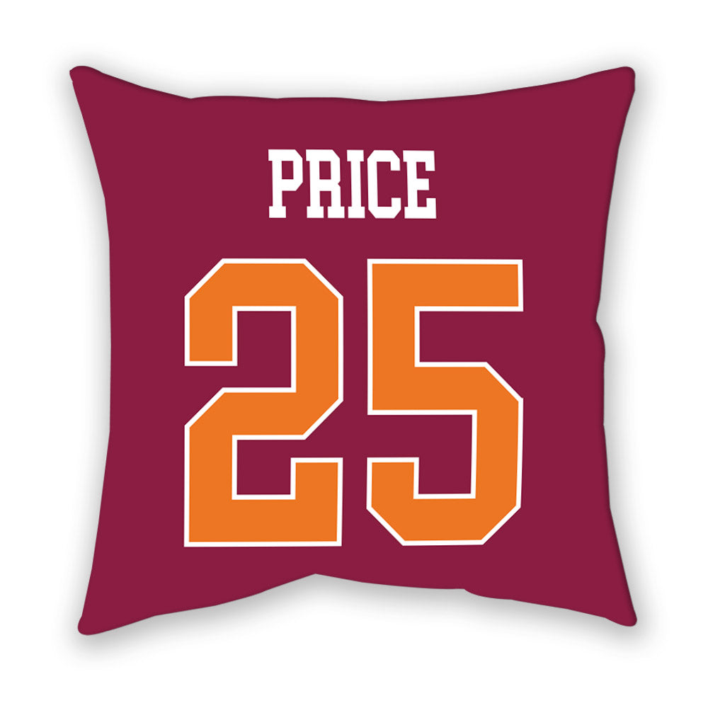 Virginia Tech - NCAA Women's Soccer : Taylor Price - Pillow-1