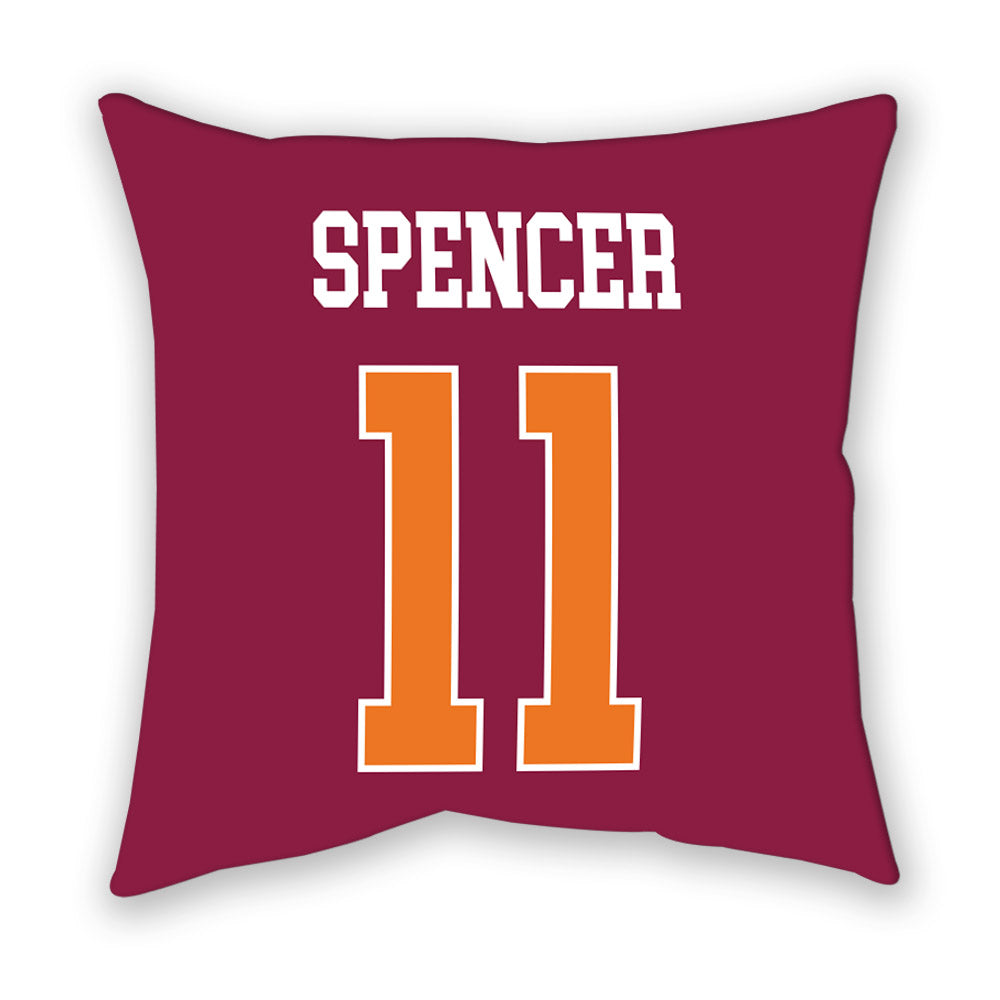 Virginia Tech - NCAA Football : Isaiah Spencer - Pillow-1