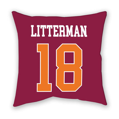 Virginia Tech - NCAA Baseball : Hudson Litterman - Pillow-1