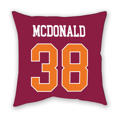 Virginia Tech - NCAA Football : Jayden McDonald - Pillow-1