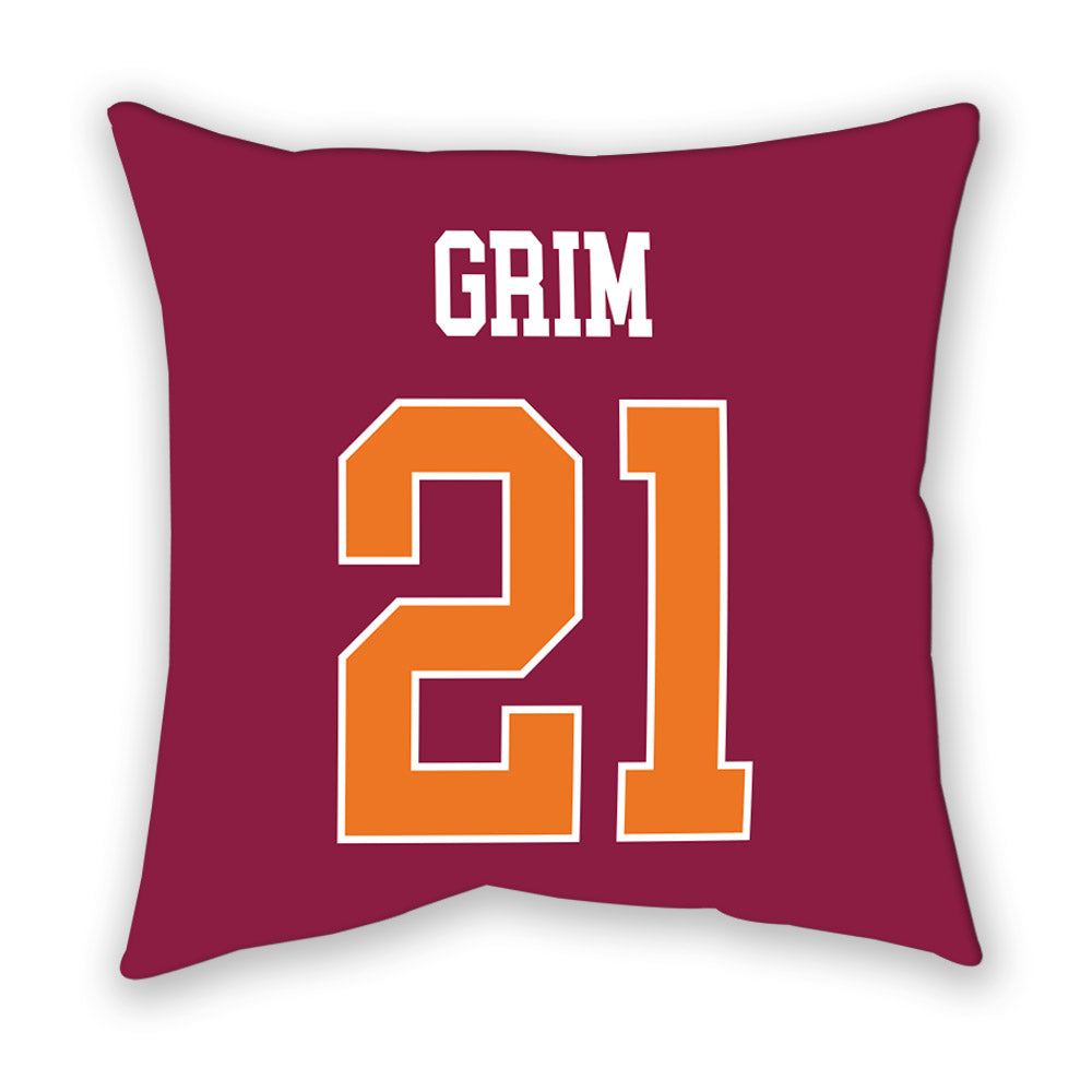 Virginia Tech - NCAA Baseball : Ethan Grim - Pillow-1