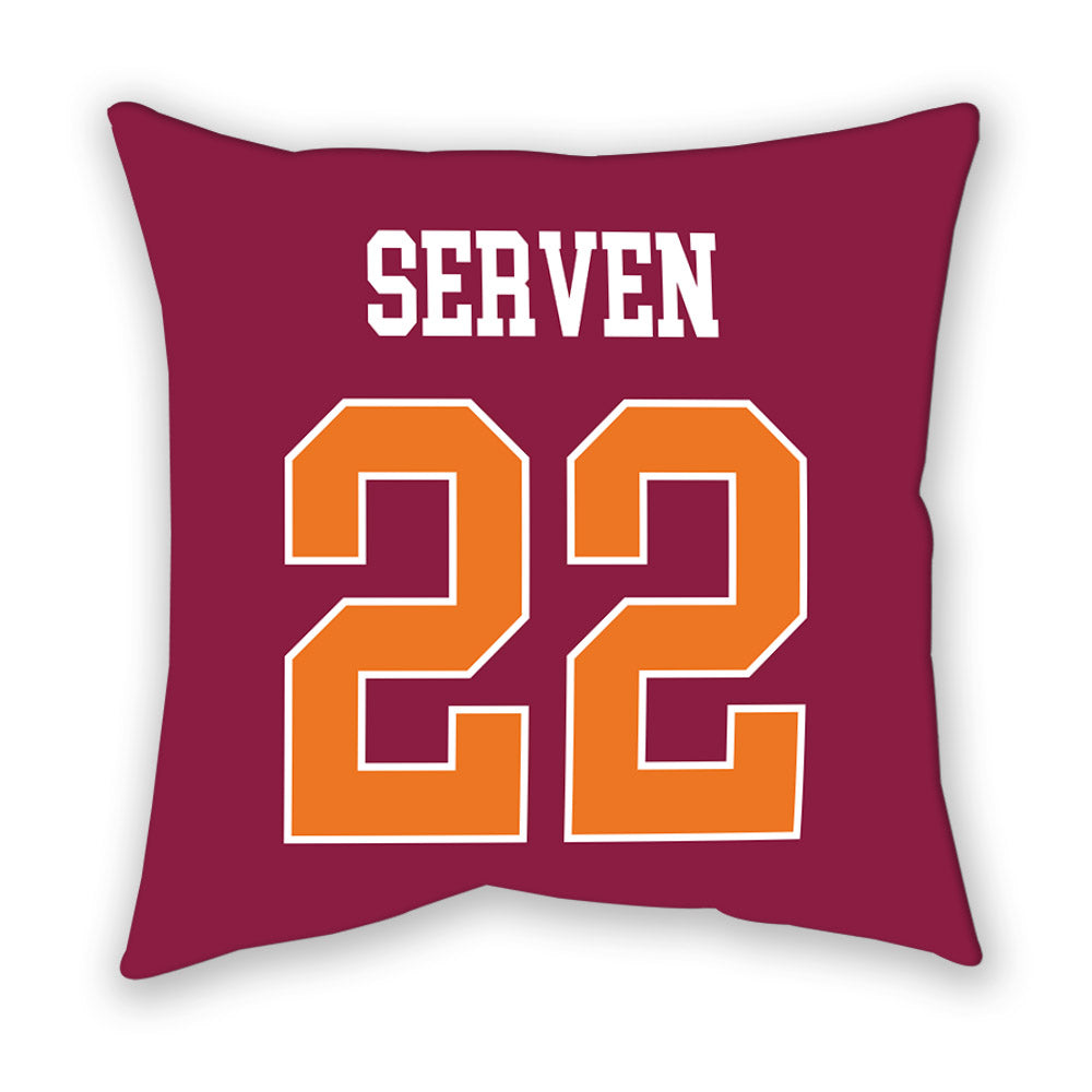 Virginia Tech - NCAA Men's Basketball : Connor Serven - Pillow-1