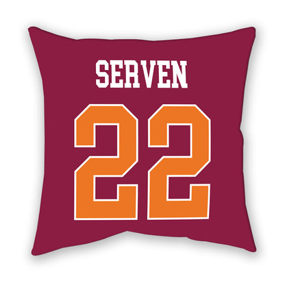 Virginia Tech - NCAA Men's Basketball : Connor Serven - Pillow-1