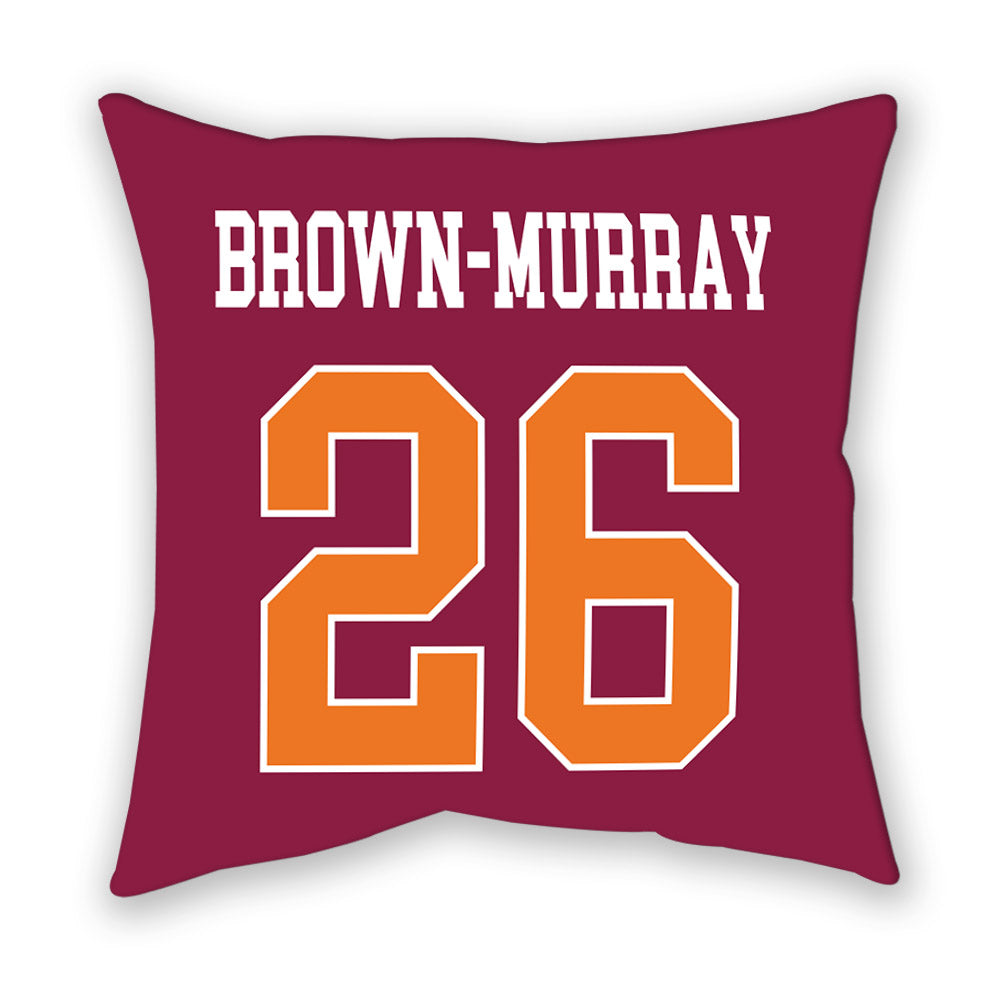 Virginia Tech - NCAA Football : Isaiah Brown-Murray - Pillow-1