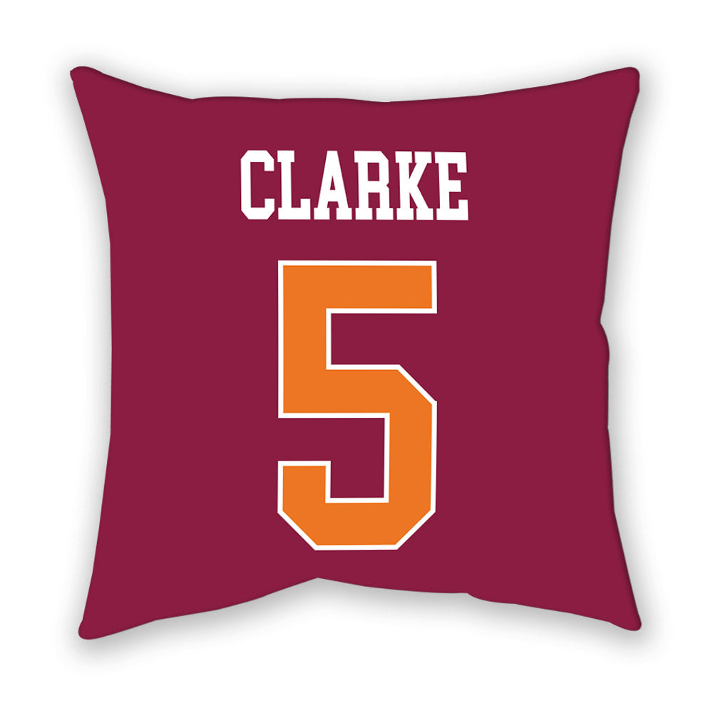 Virginia Tech - NCAA Football : Joshua Clarke - Pillow-1