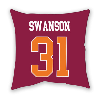 Virginia Tech - NCAA Women's Basketball : Sophie Swanson - Pillow-1