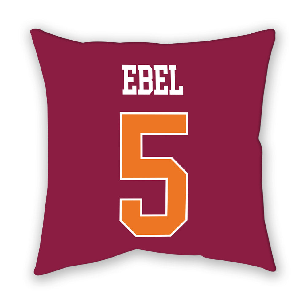 Virginia Tech - NCAA Baseball : Gehrig Ebel - Pillow-1