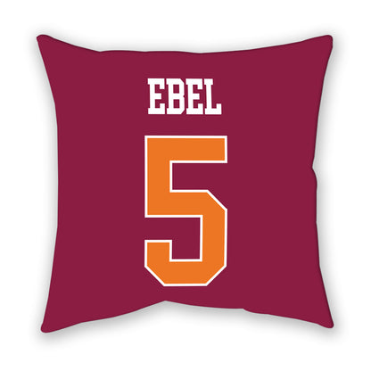 Virginia Tech - NCAA Baseball : Gehrig Ebel - Pillow-1