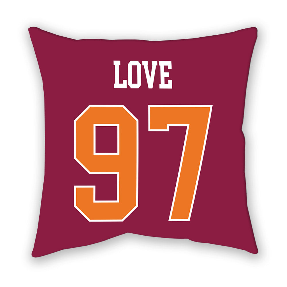 Virginia Tech - NCAA Football : John Love - Pillow-1
