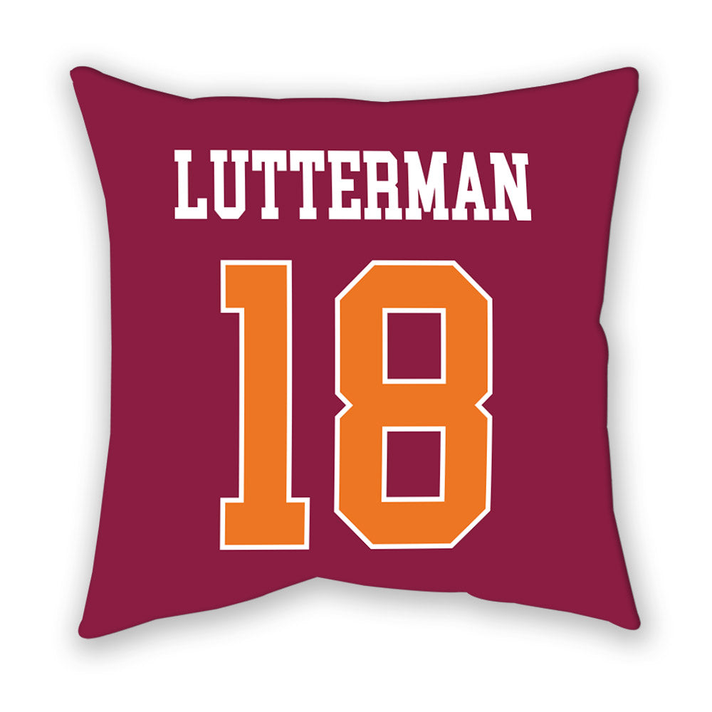 Virginia Tech - NCAA Baseball : Hudson Lutterman - Pillow-1