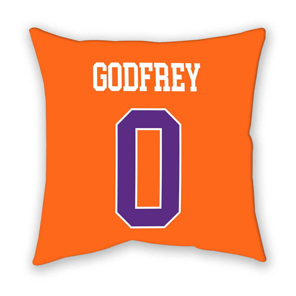 Clemson - NCAA Men's Basketball : RJ Godfrey - Pillow-1