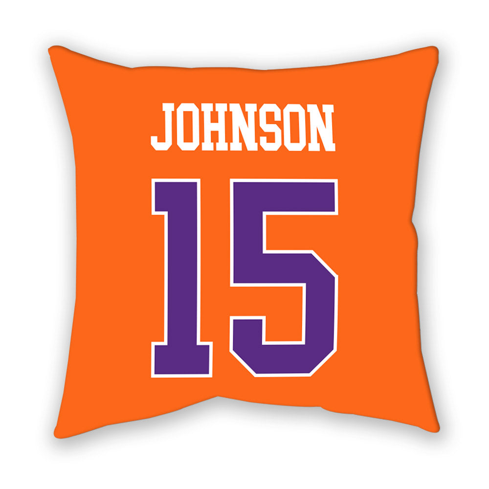 Clemson - NCAA Women's Soccer : Ella Johnson - Pillow-1