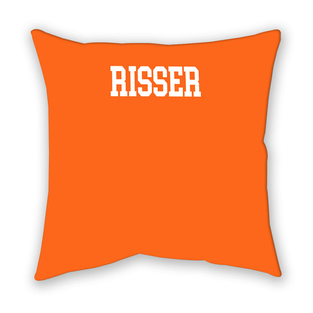 Clemson - NCAA Men's Track & Field : Drake Risser - Pillow-1
